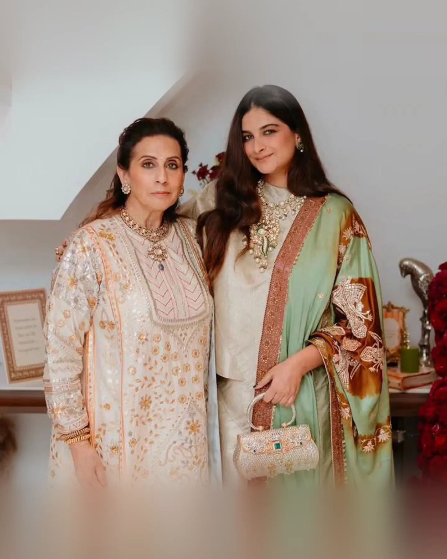 Rhea Kapoor and Shanaya Kapoor in KK silver