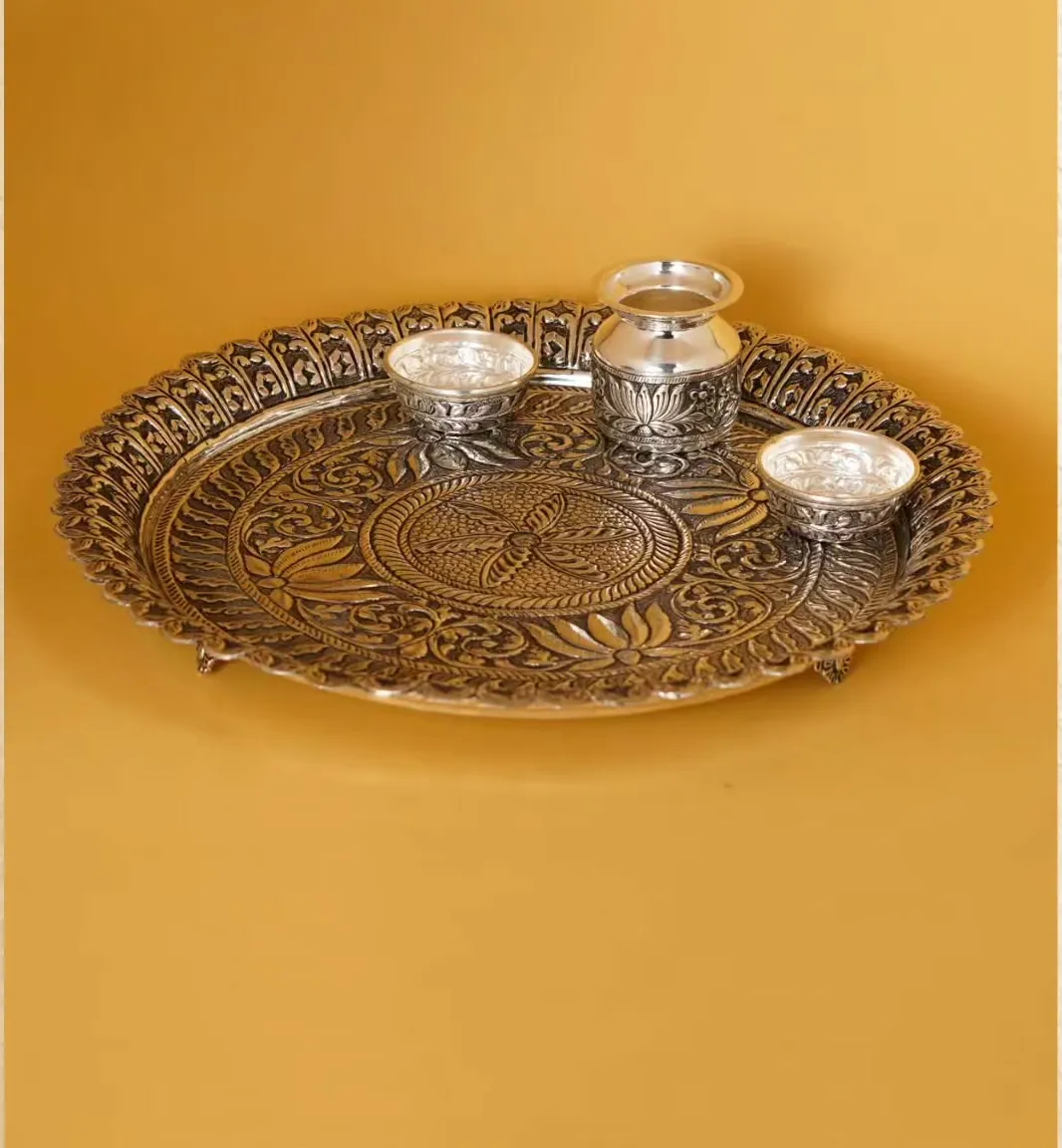 Silver Pooja Thali